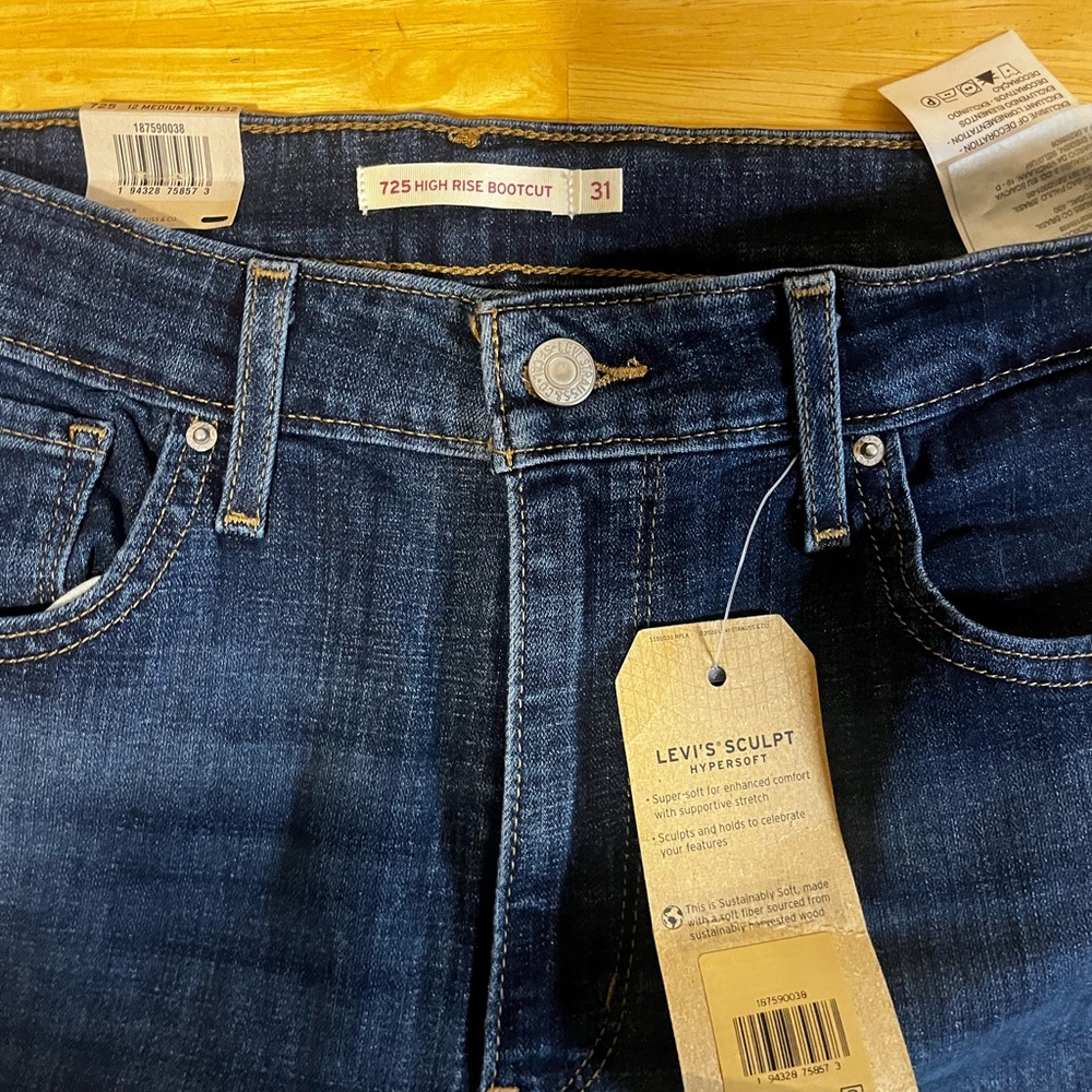 Levi's High Rise Bootcut Jeans - Blue